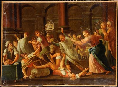 Anonimo del XIX Secolocacciata dal Tempio
