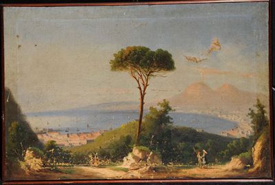 Scuola Napoletana del XIX Secolovedute del Golfo di Napoli
