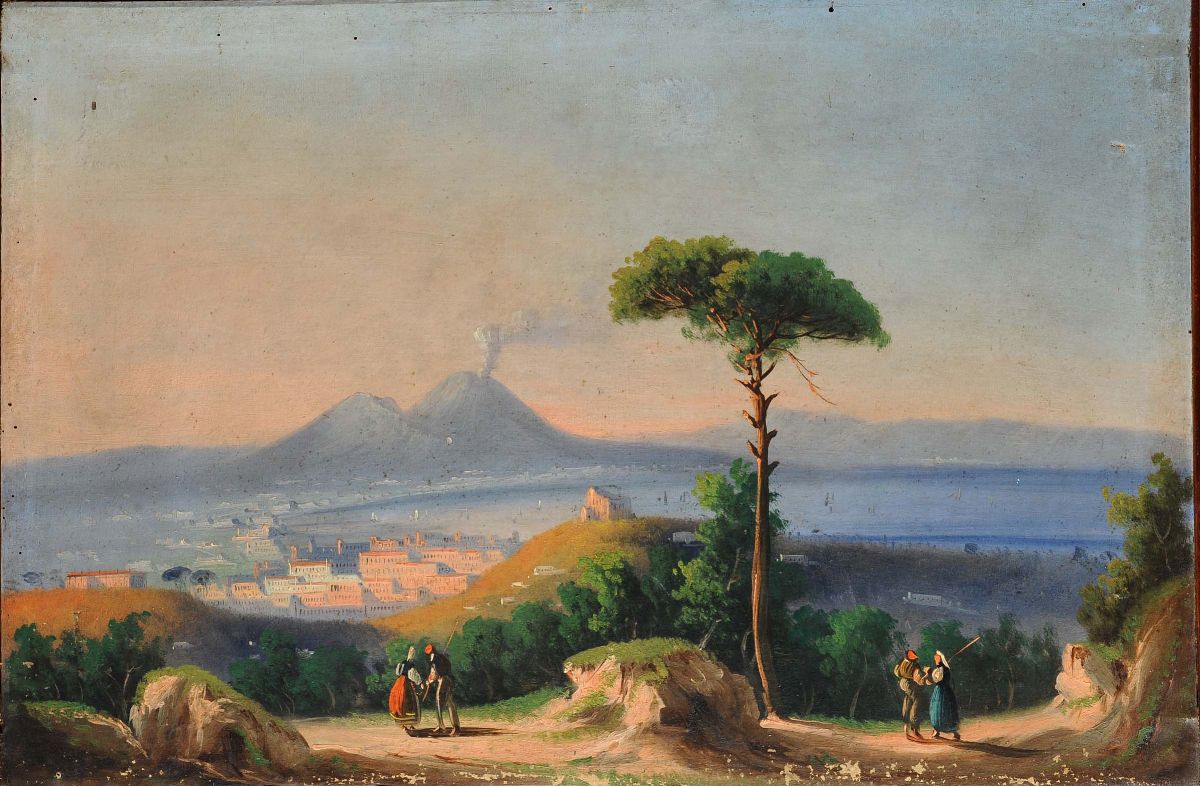 Scuola Napoletana del XIX Secolovedute del Golfo di Napoli