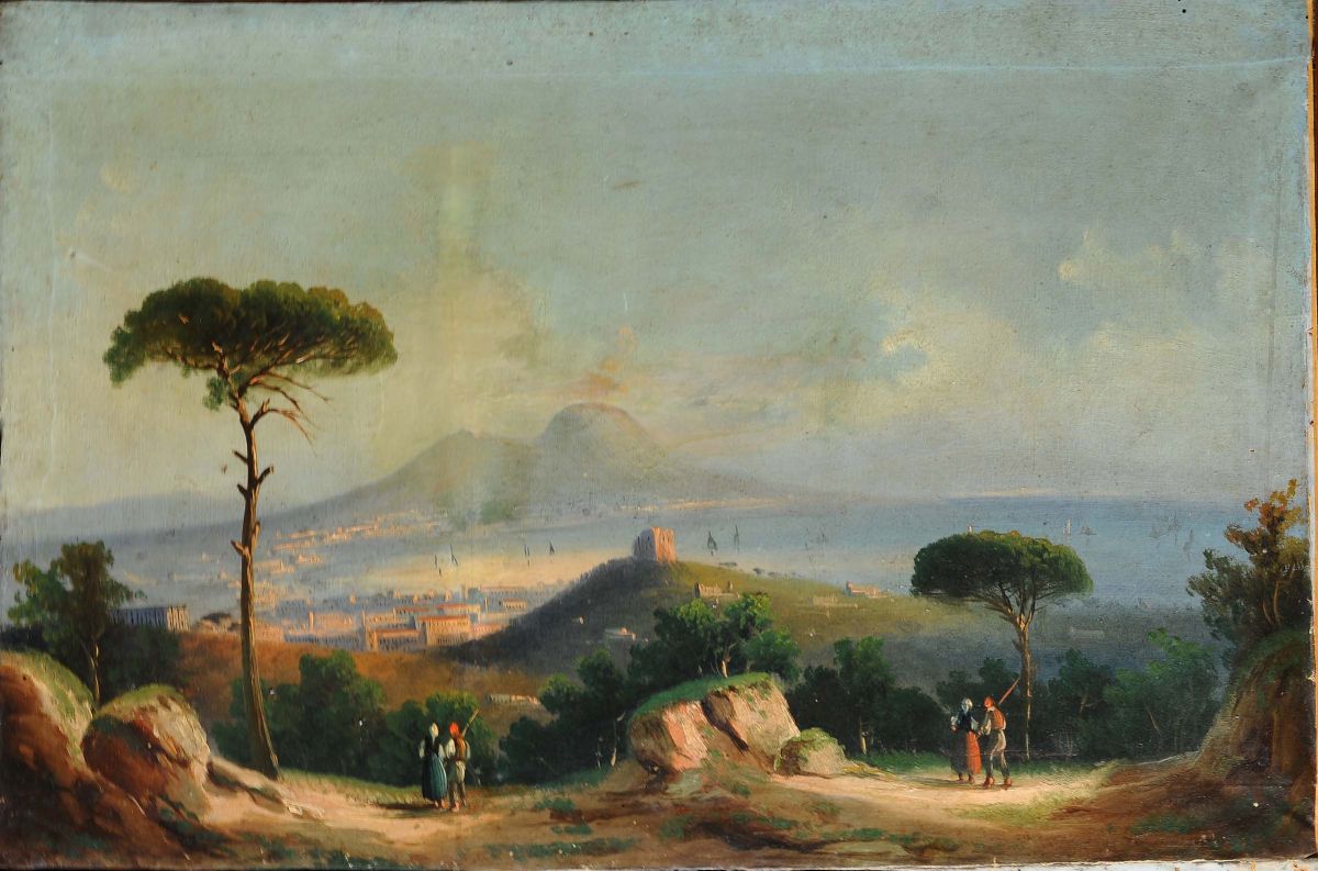 Scuola Napoletana del XIX Secolovedute del Golfo di Napoli