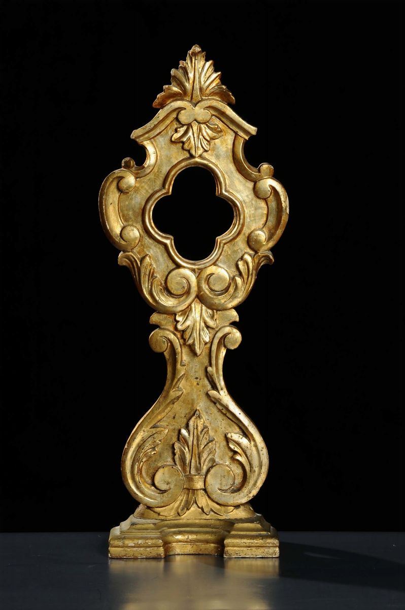 Reliquiario in legno, XIX secolo  - Auction Antiquariato, Argenti e Dipinti Antichi - Cambi Casa d'Aste