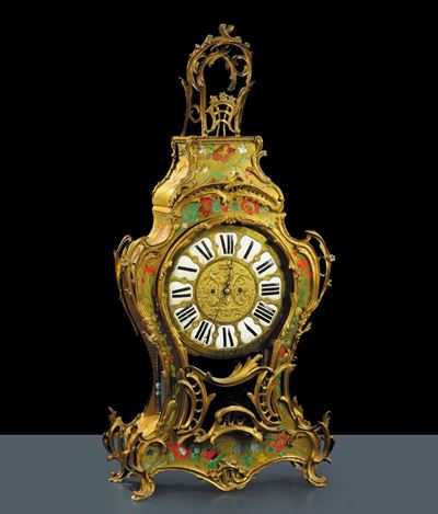 Pendola da Tavolo Lastronata in Bronzo Dorato, Londra XIX Secolo