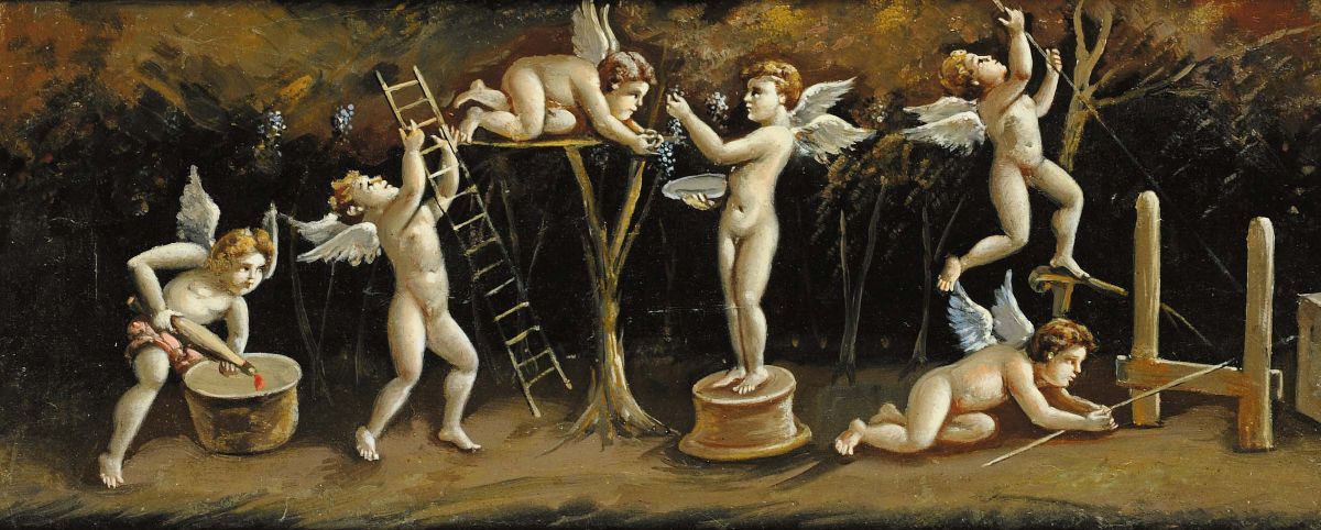 Scuola del XIX Secoloallegorie di Putti
