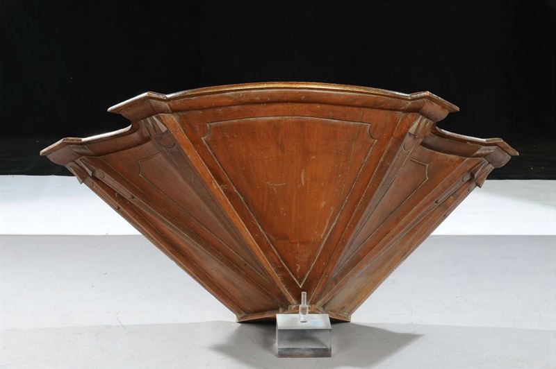 Mensola da pulpito in noce, inizi XIX secolo  - Auction Time Auction 7-2014 - Cambi Casa d'Aste