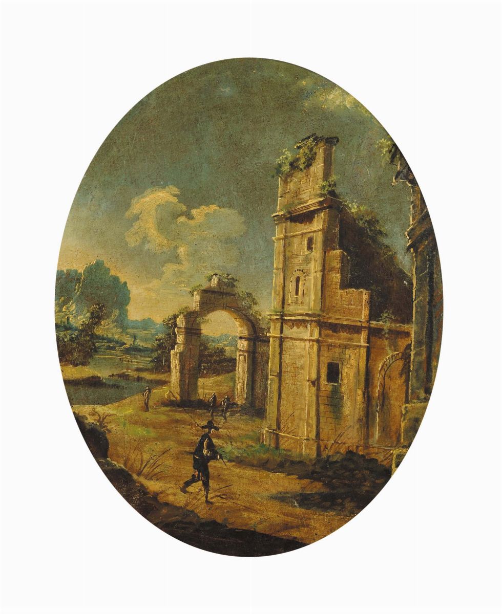 Scuola del XVII Secolocapricci Architettonici