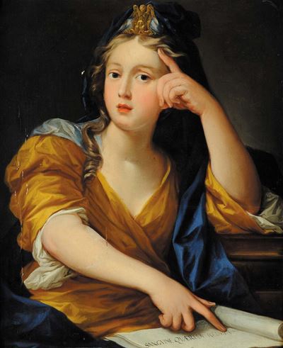Scuola del XVIII Secolofigura Femminile con Libro