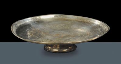 Alzata Circolare in Argento Incisa, Toscana? Fine XVII Secolo