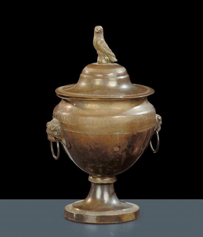 Zuccheriera in argento con coperchio, Napoli XIX secolo  - Auction Antiquariato, Argenti e Dipinti Antichi - Cambi Casa d'Aste