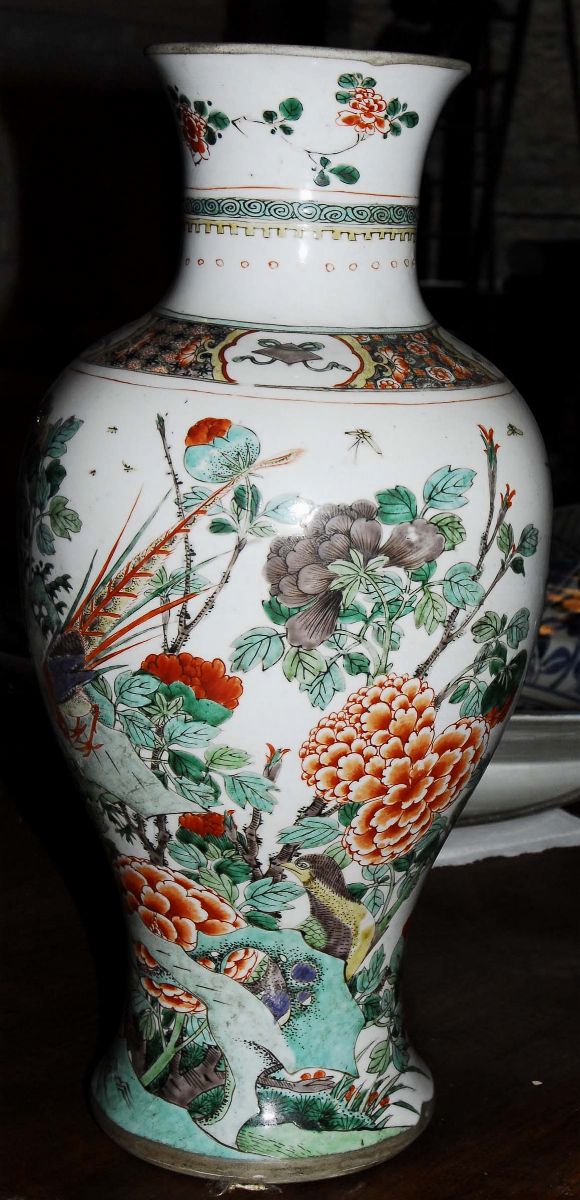 Vaso in Porcellana, Famiglia Verde, Cina XVII-XVIII Secolo