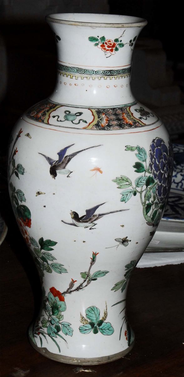 Vaso in Porcellana, Famiglia Verde, Cina XVII-XVIII Secolo