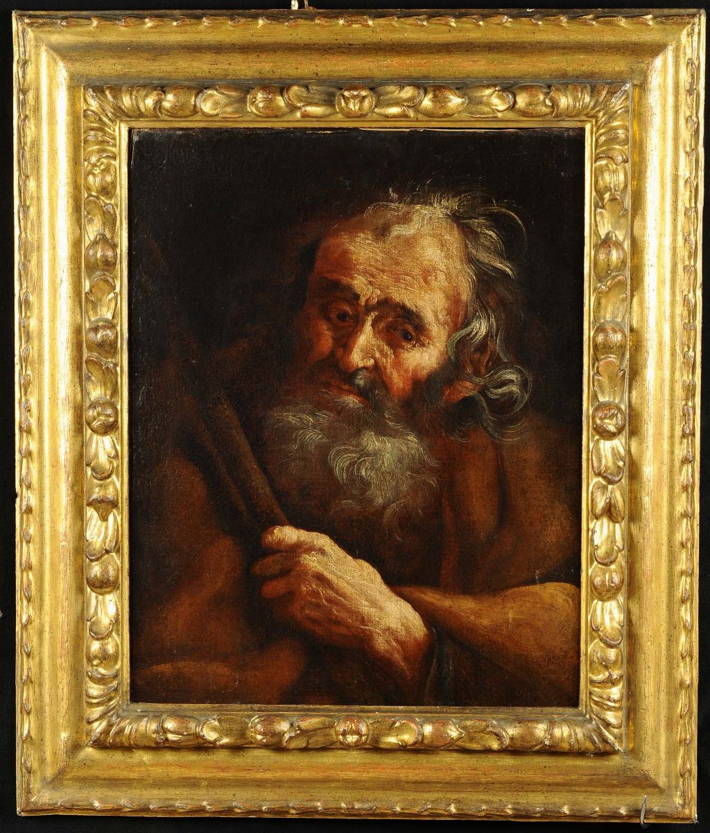 Scuola Napoletana del XVII Secolotesta di Santo