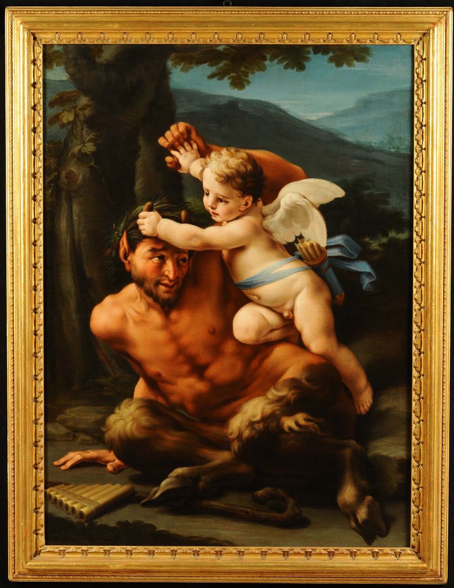 Francesco Mancini (1679-1758), Cerchia Dilotta tra Amore e Pan