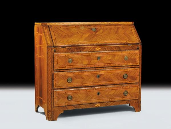 Ribalta Luigi XVI lastronata sul fronte, Bologna XVIII secolo