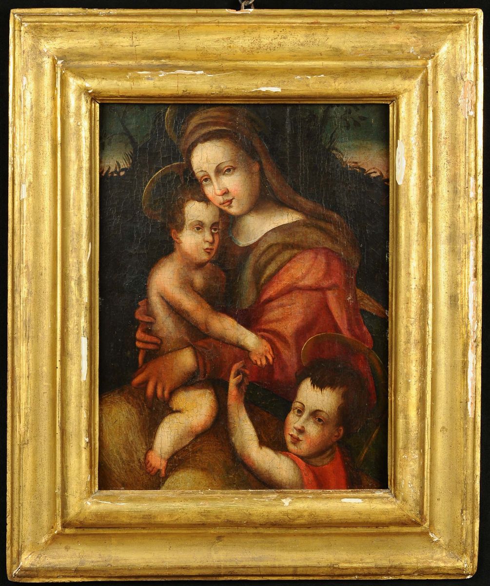 Scuola del XVIII Secolomadonna con Bambino e San Giovannino