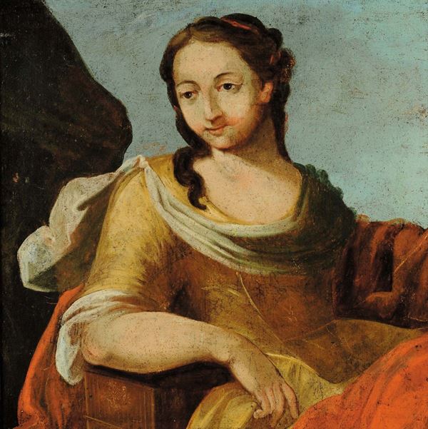 Scuola del XVIII secolo Ritratto di Santa