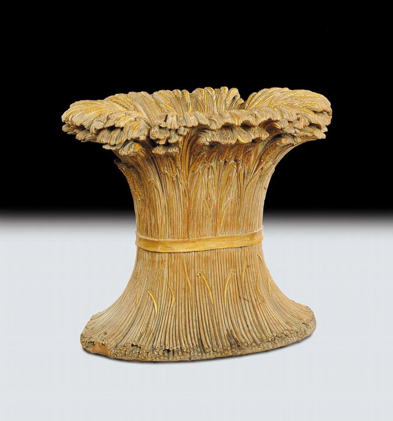 Base di tavolo intagliata e dorata, XIX secolo  - Auction Antiquariato, Argenti e Dipinti Antichi - Cambi Casa d'Aste