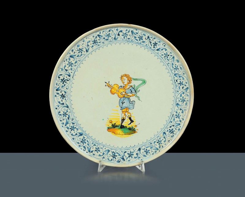 Alzatina in maiolica, Faenza XVIII secolo  - Auction Antiquariato, Argenti e Dipinti Antichi - Cambi Casa d'Aste