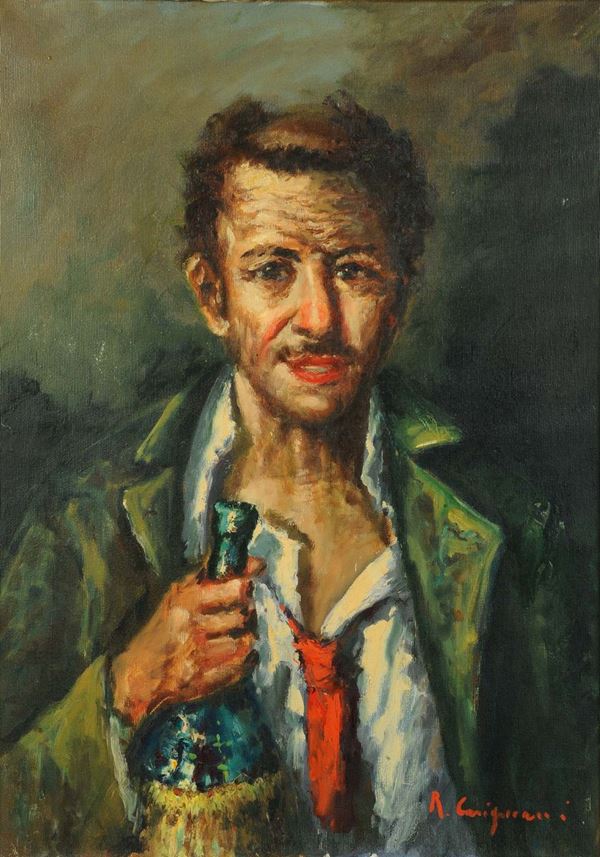 Roberto Carignani (1894-1975) Ritratto maschileRitratto di anziano