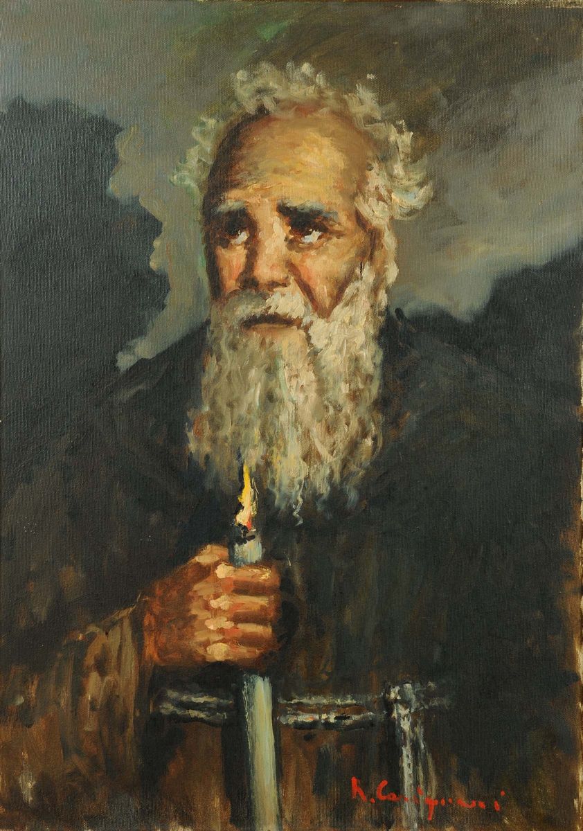 Roberto Carignani (1894-1975)ritratto Maschileritratto di Anziano