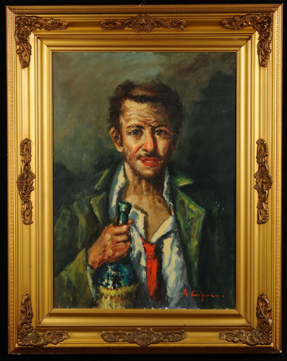 Roberto Carignani (1894-1975)ritratto Maschileritratto di Anziano