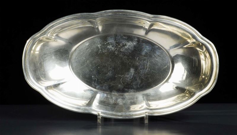 Vassoietto ovale in argento sterling  - Asta Antiquariato, Argenti e Dipinti Antichi - Cambi Casa d'Aste
