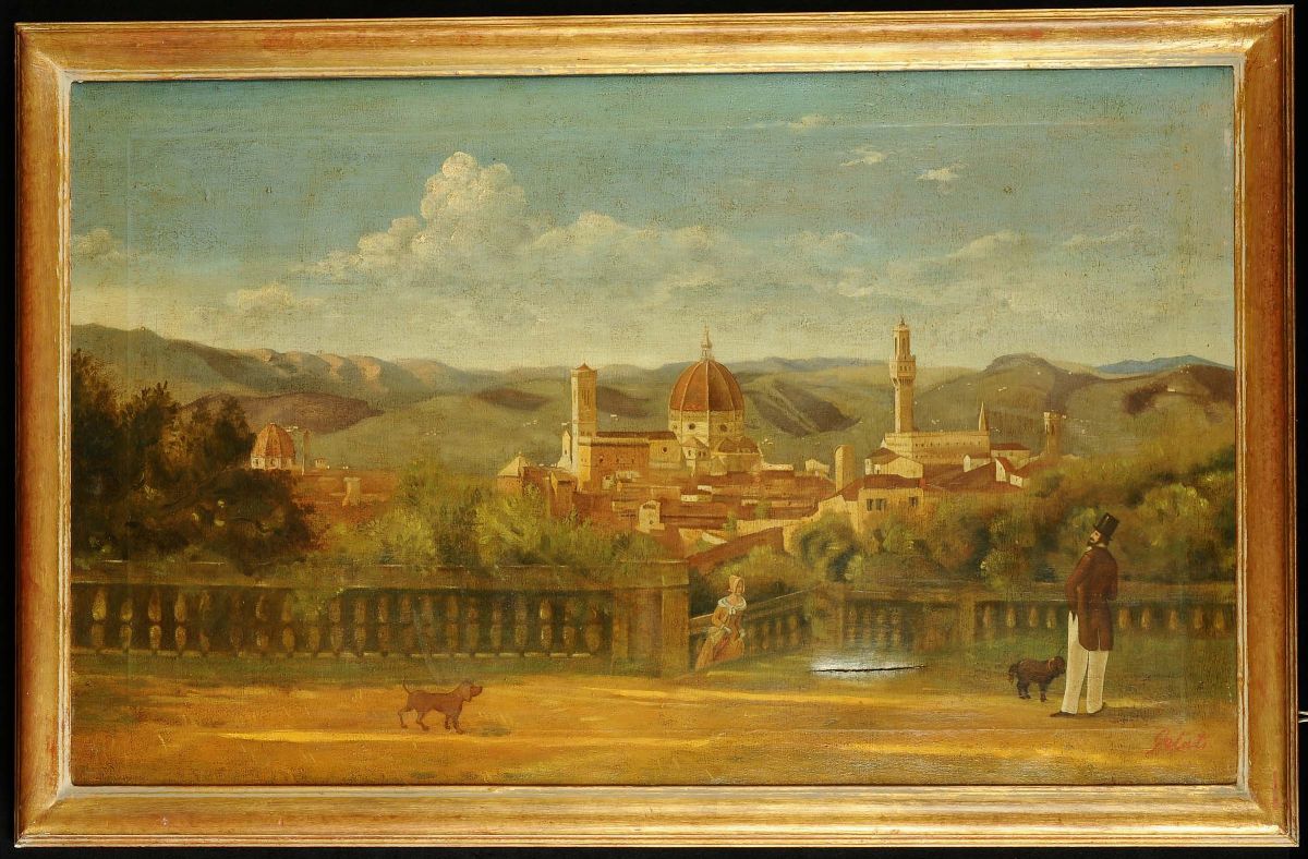 Scuola del XIX Secoloveduta di Firenze