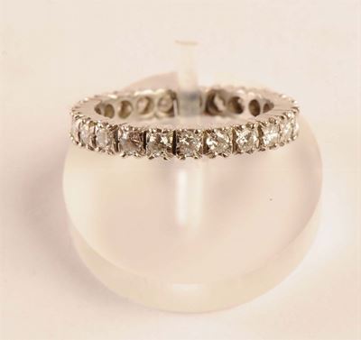 Anello Rivière di Diamanti