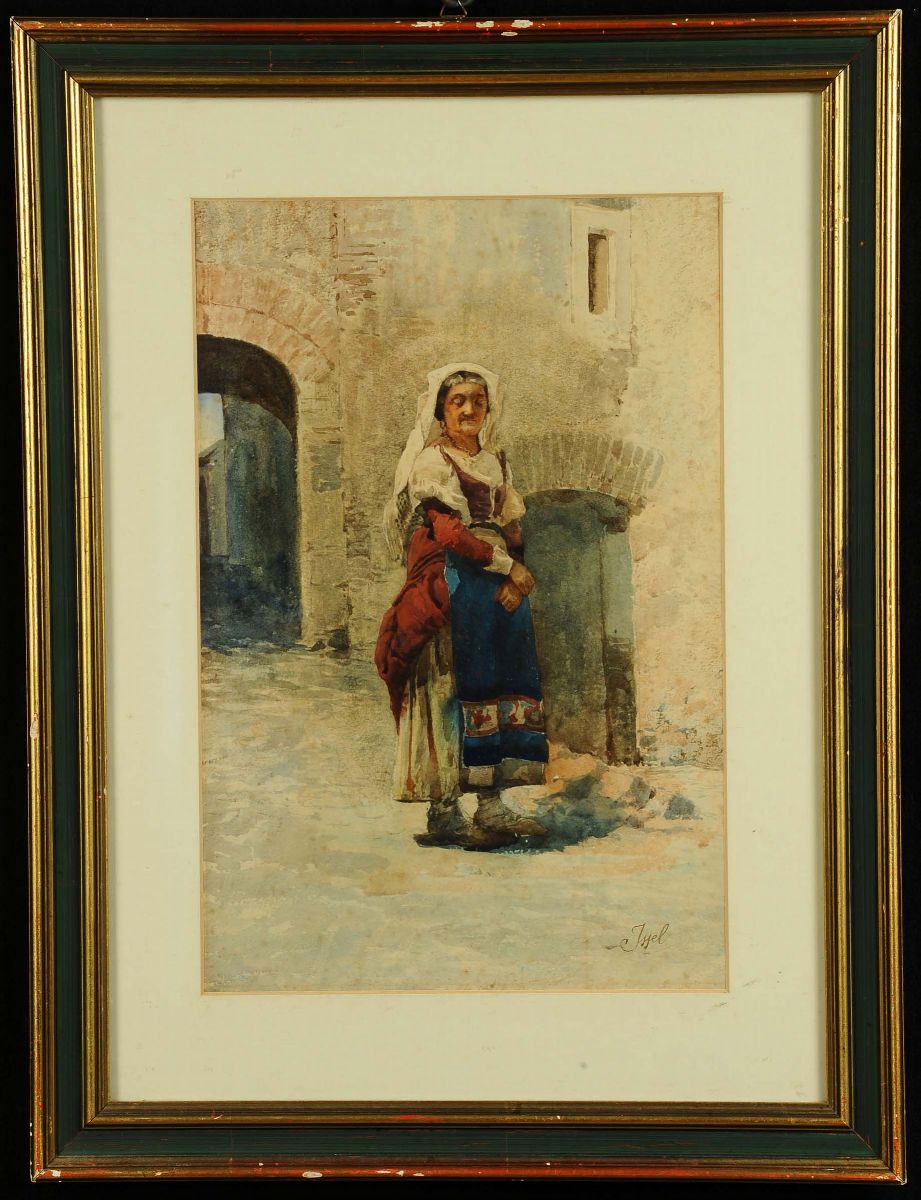 Alberto Issel (1848-1926)figura in Abito Tradizionale