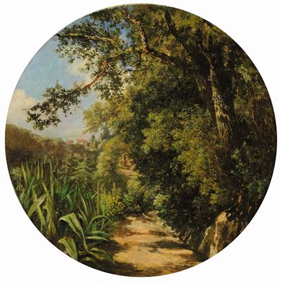 Pittore Genovese del XIX Secolopaesaggio Boschivo
