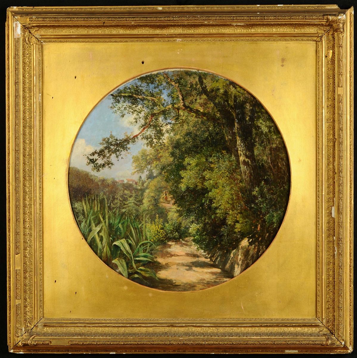 Pittore Genovese del XIX Secolopaesaggio Boschivo