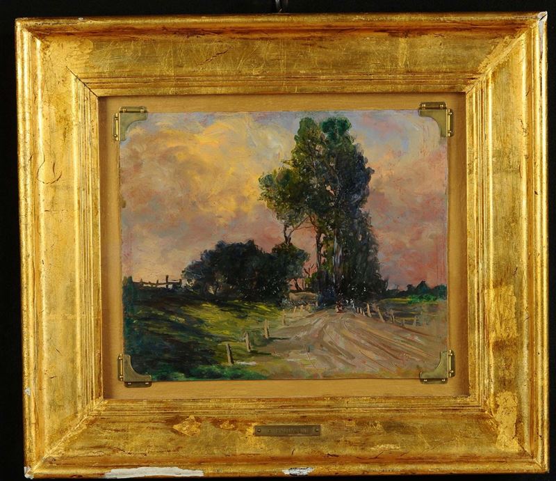 Guglielmo Baldassini  (1885-1952) Strade di campagna  - Auction 19th and 20th century paintings - II - Cambi Casa d'Aste