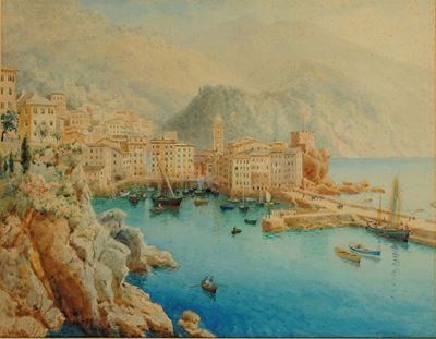 Henry Bowser Winbush (1861-1943)il Porto di Camogli