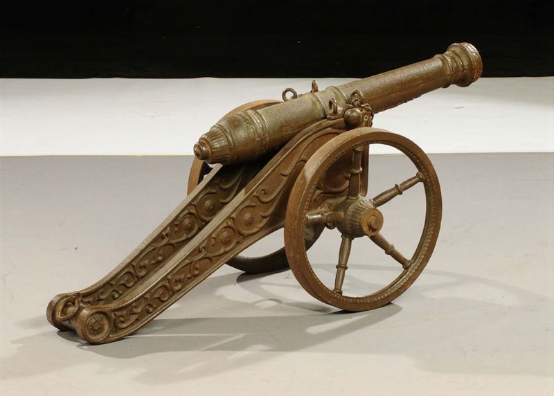 Cannone in ferro battuto  - Auction Antiquariato, Argenti e Dipinti Antichi - Cambi Casa d'Aste