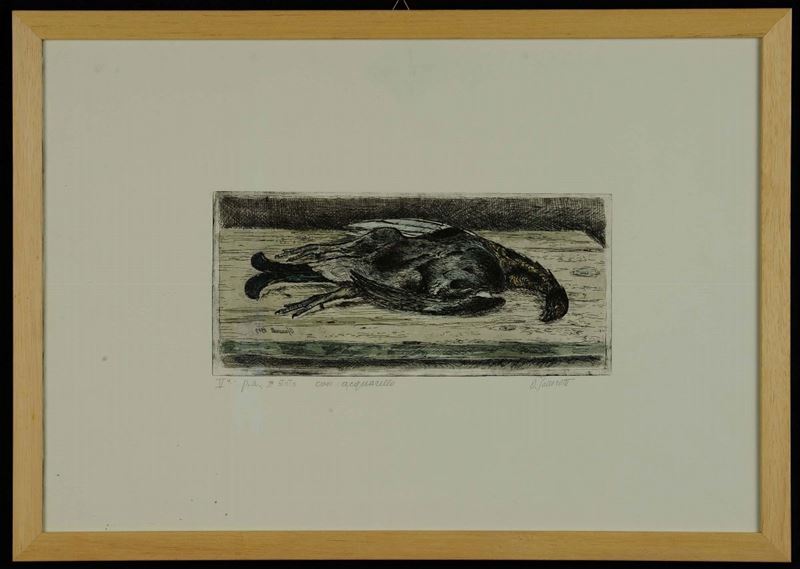 Oscar Saccorotti (1898-1986) Gallo di monte, 1979  - Auction 19th and 20th century paintings - II - Cambi Casa d'Aste