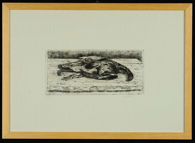 Oscar Saccorotti (1898-1986) Gallo di monte, 1979  - Auction 19th and 20th century paintings - II - Cambi Casa d'Aste