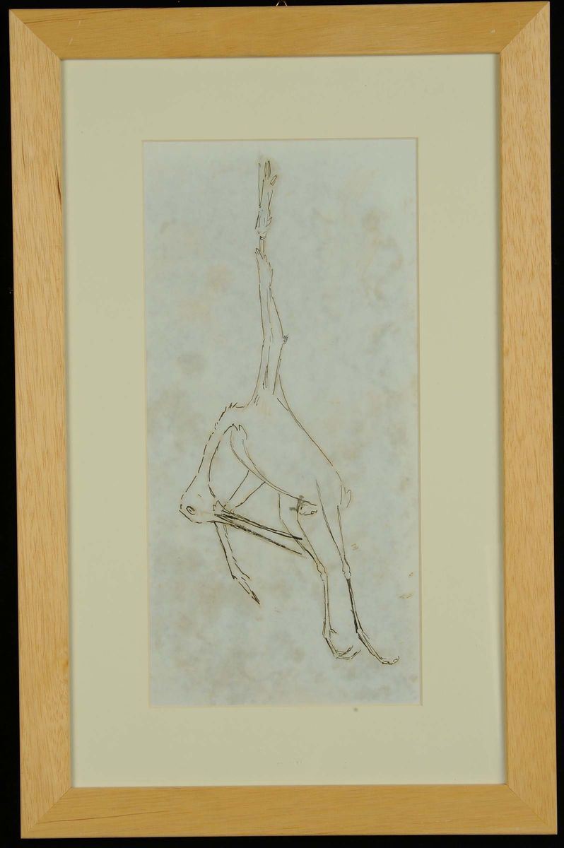 Oscar Saccorotti (1898-1986) Beccaccino spennato appeso per un ala, 1983  - Asta Dipinti del XIX e XX secolo - II - Cambi Casa d'Aste