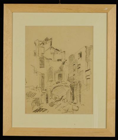 Oscar Saccorotti (1898-1986)macerie di Guerra, 1946
