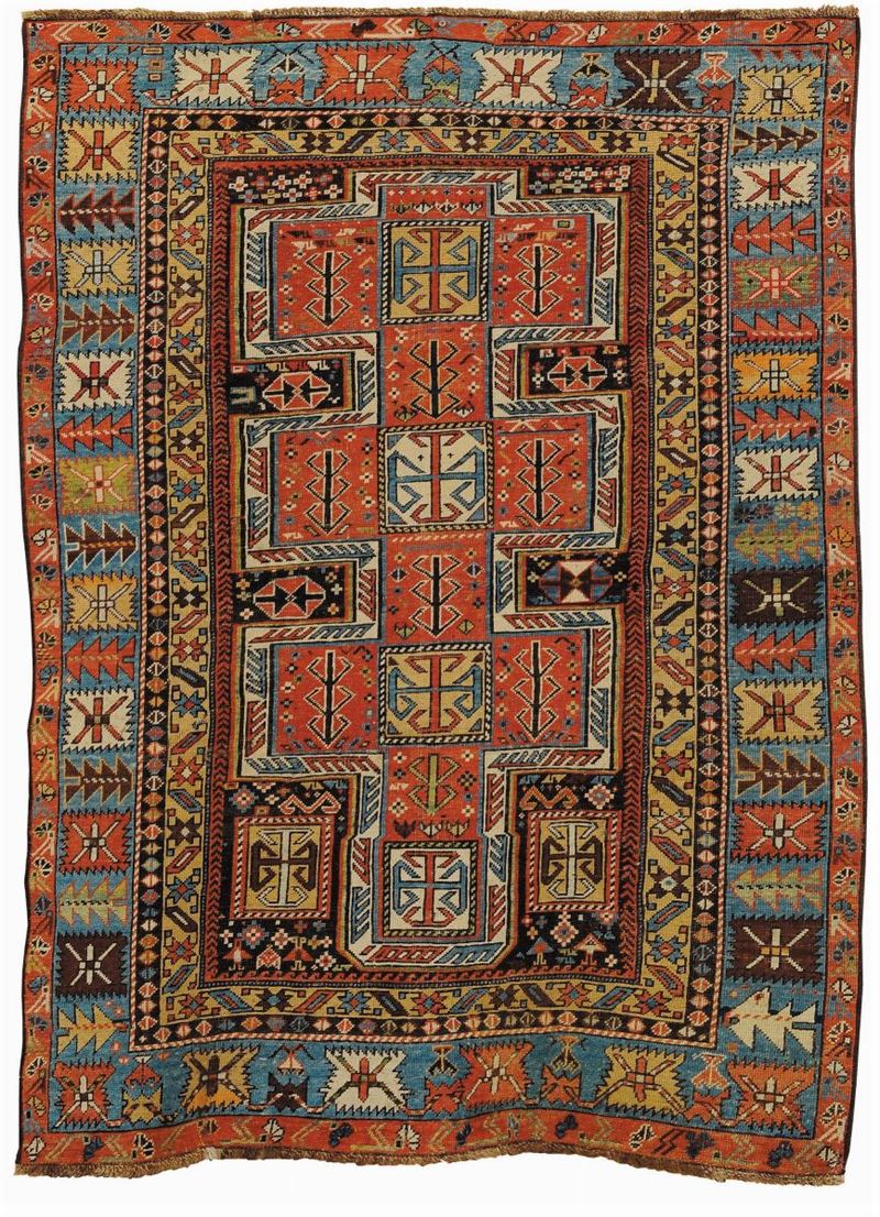 Tappeto caucasico, fine XIX secolo  - Auction Ancient Carpets - Cambi Casa d'Aste