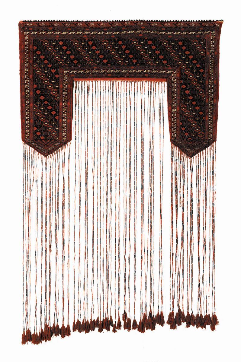 Sovraporta turkmeno, metà XX secolo  - Auction Ancient Carpets - Cambi Casa d'Aste