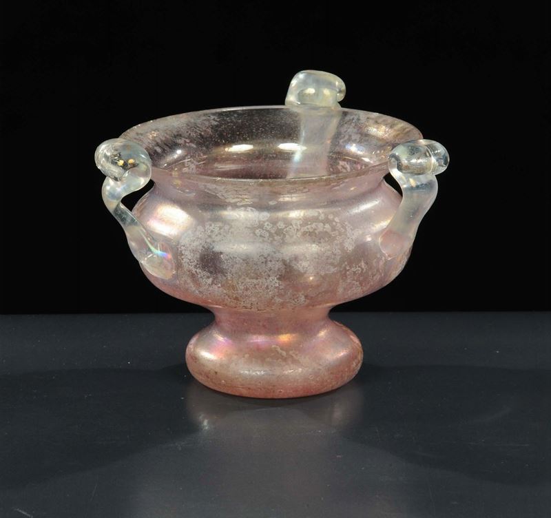 Vasetto in vetro incolore di Murano  - Auction OnLine Auction 12-2011 - Cambi Casa d'Aste