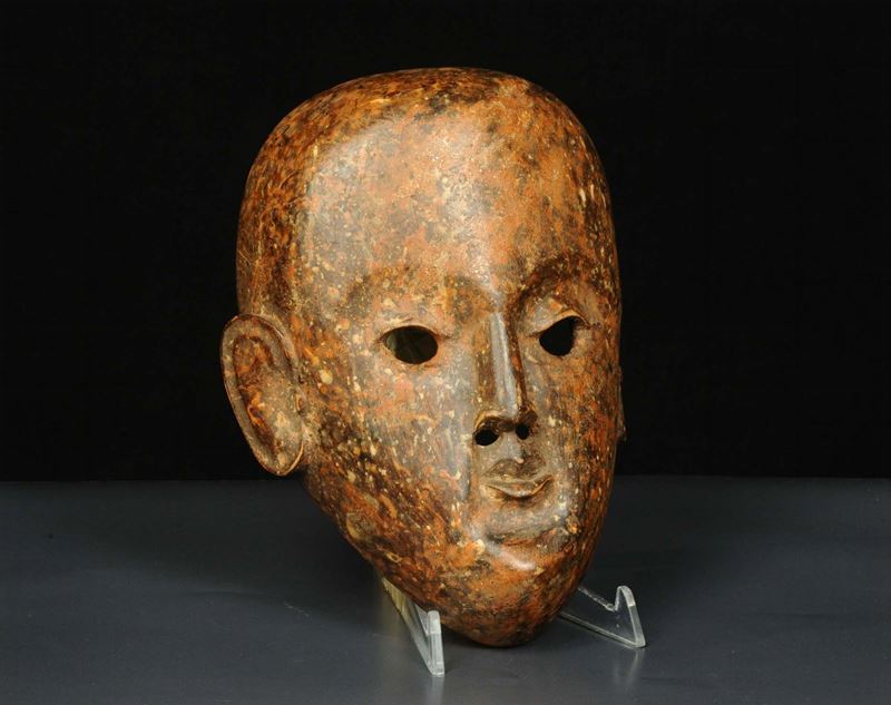 Maschera in legno, Cina fine XIX secolo  - Auction Oriental Art - Cambi Casa d'Aste