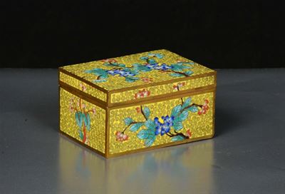 Scatola in Smalti Cloisonné