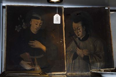Scuola del XVIII Secoloritratto di Santo Ritratto di Santo