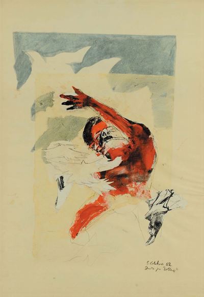 Ennio Calabria (1937)studio per Collera, 1962