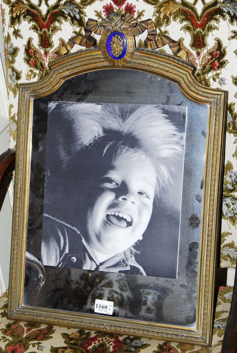 Cornice specchiera da tavolo con retro riccamente intarsiato, Francia XIX secolo  - Asta Asta OnLine 07-2012 - Cambi Casa d'Aste