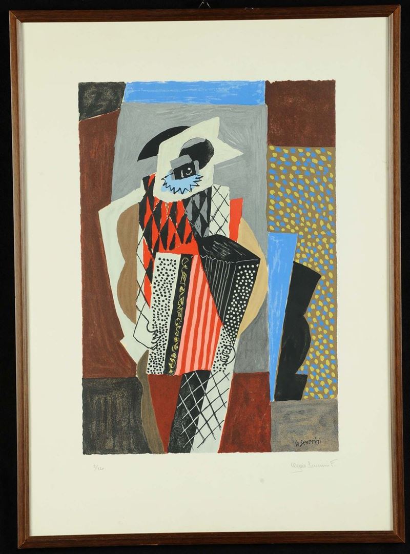 Gino Severini (1883-1966) Arlecchino  - Auction 19th and 20th Century Paintings - Cambi Casa d'Aste