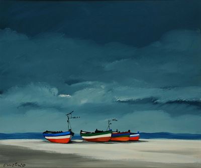 Enotrio Pugliese (1920-1989)spiaggia