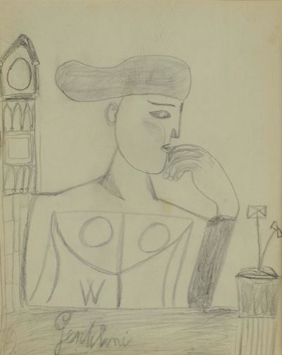 Franco Gentilini (1909-1981)figura Metafisica