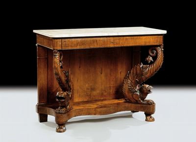 Console Carlo X Lastronata, XIX Secolo