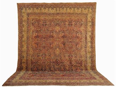 Grande Tappeto Kirman Laver, Fine XVIII Secolo